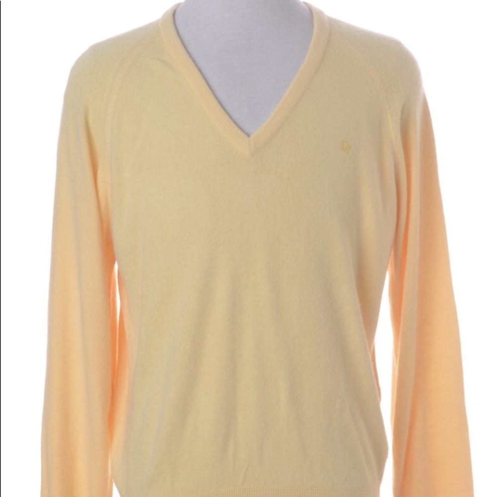 Christian Dior Sweater, Size L, Pastel Yellow